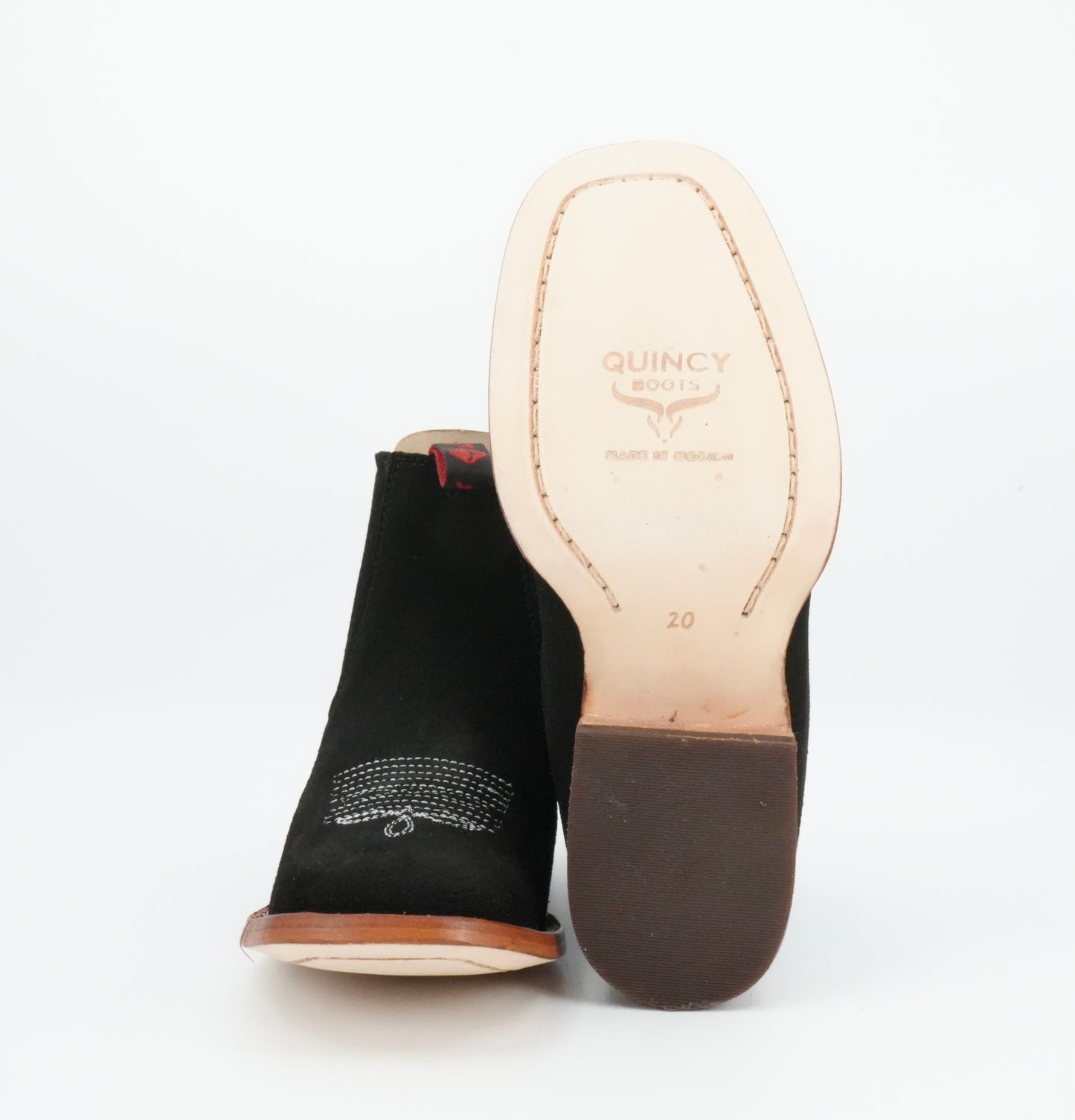 Quincy Kid's Suede Black Short Boot