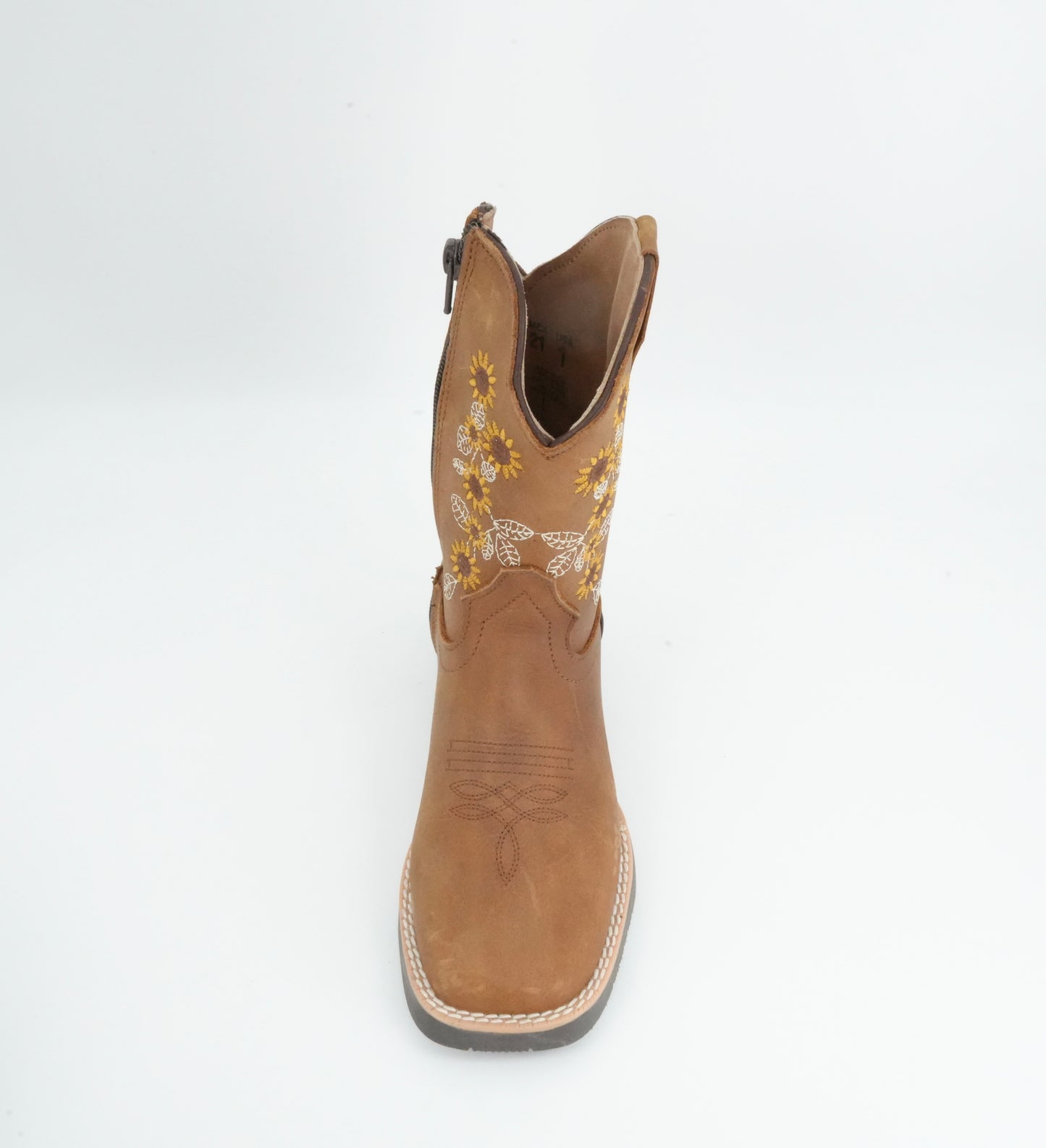 Black Stone Kid's Crazy Tan Sunflower Boot
