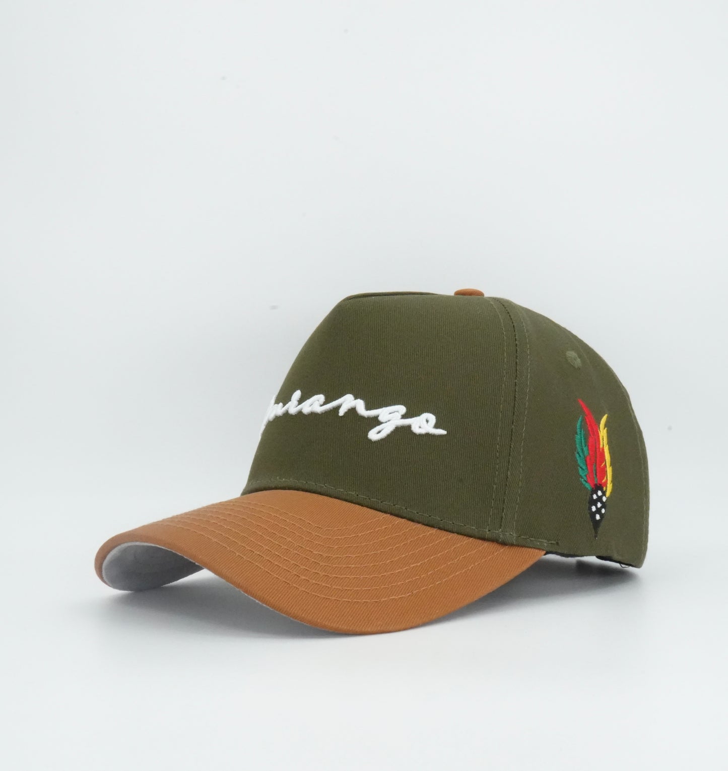 45 Cursive Trucker Cap Olive-Brown