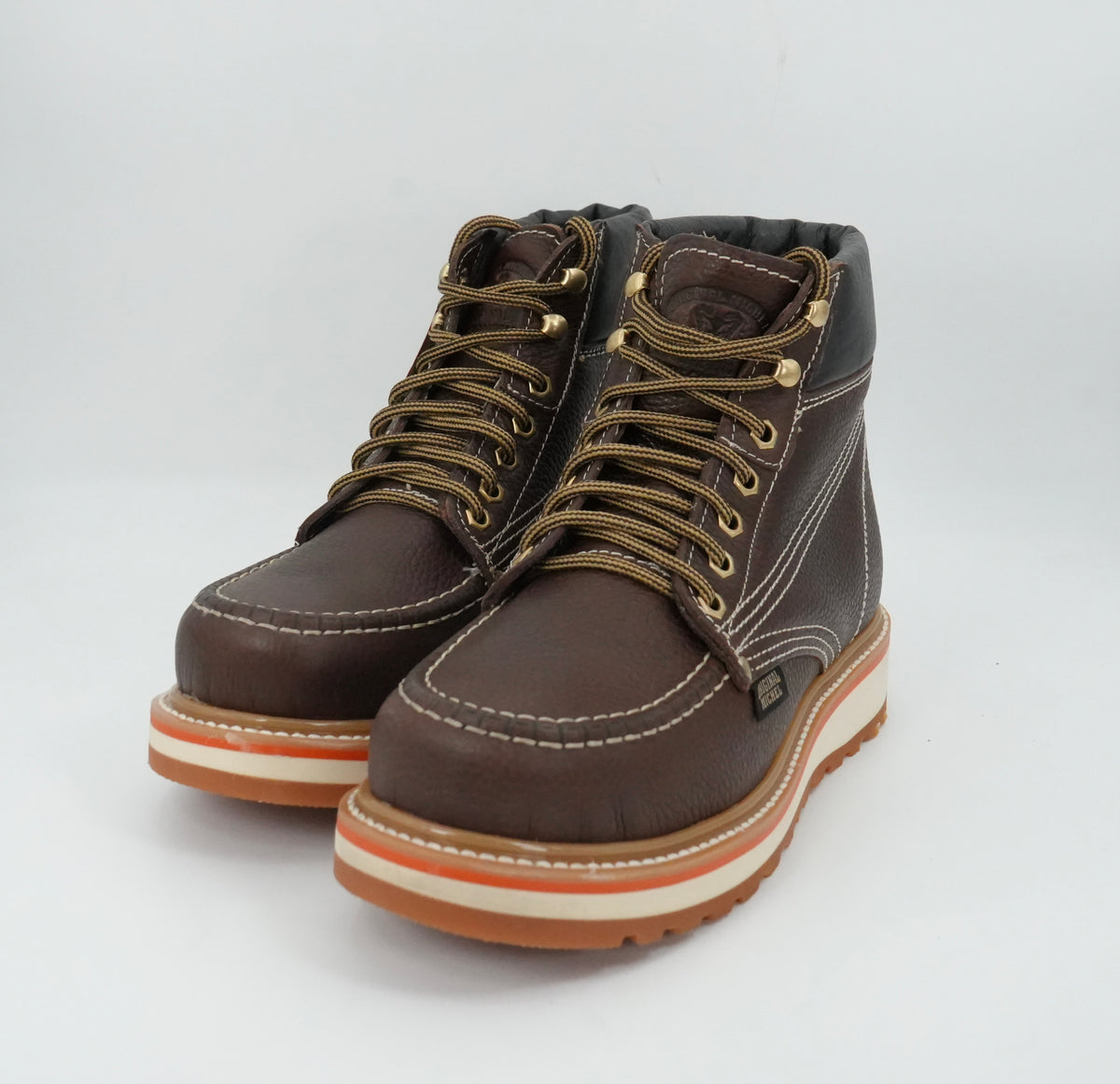 Original Michel Men's Grisly Moc Short Soft Toe Work Boot - Brown