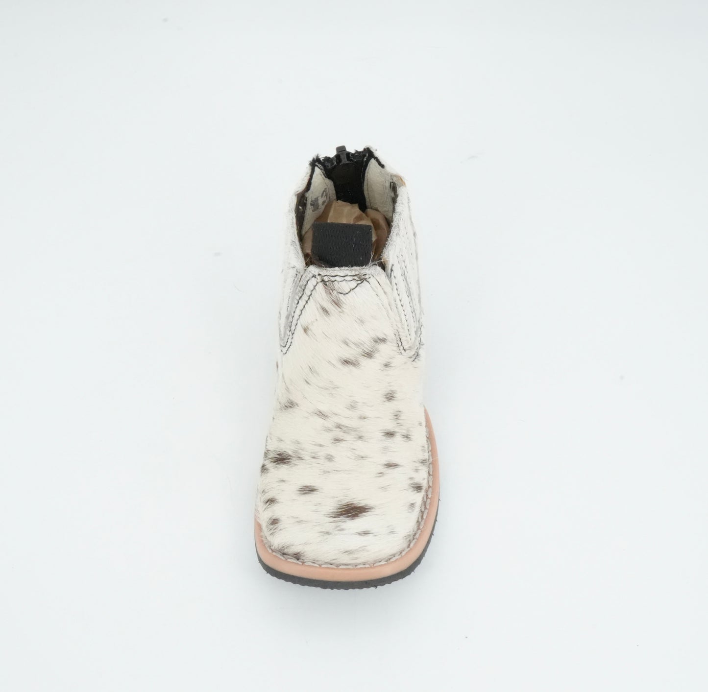 Padua Toddler Cow Hair White/Black Short Boot Size: 6C *AS SEEN ON IMAGE*