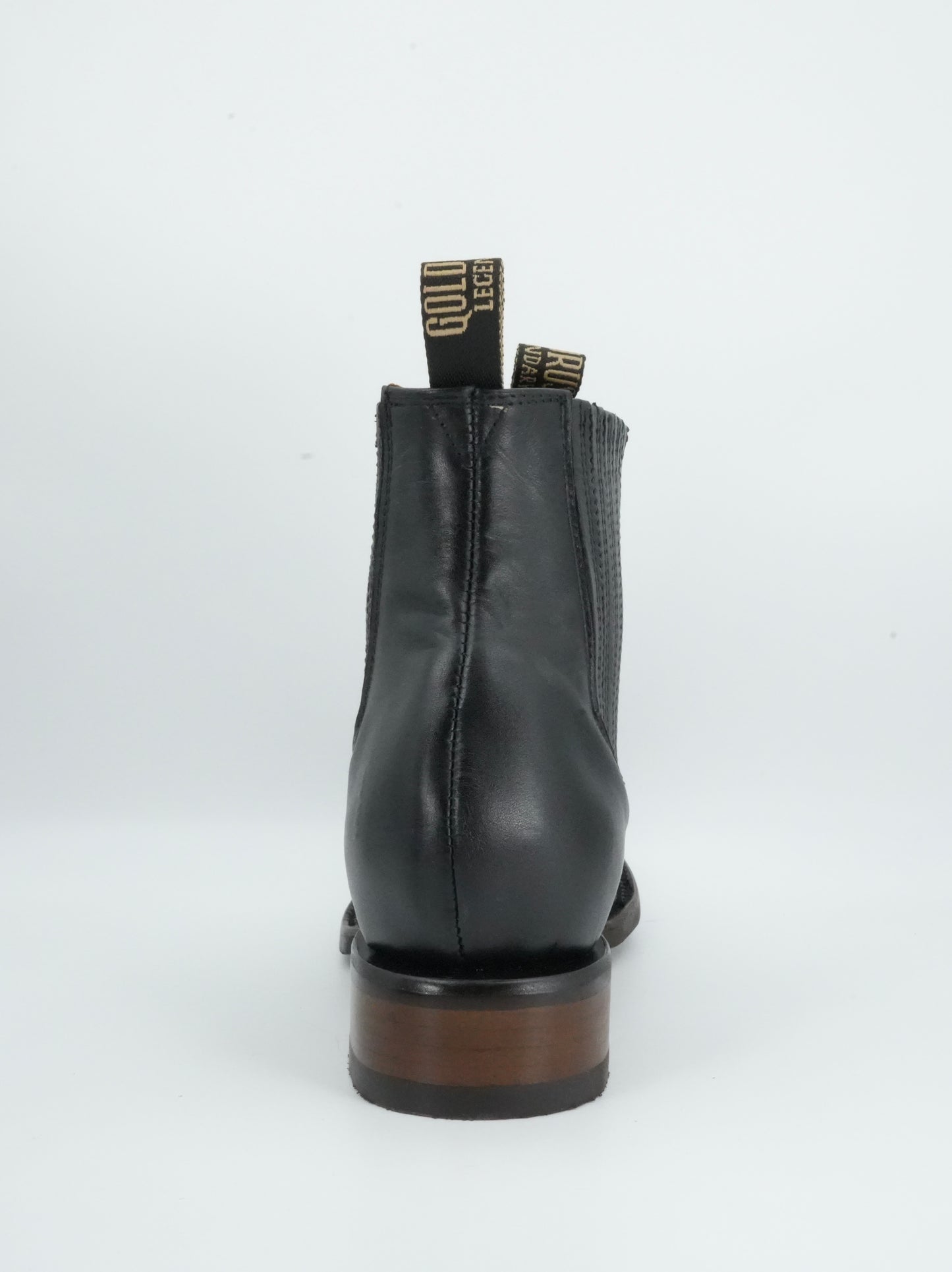 Goldrush Men’s Grasso Black Leather Short Boot