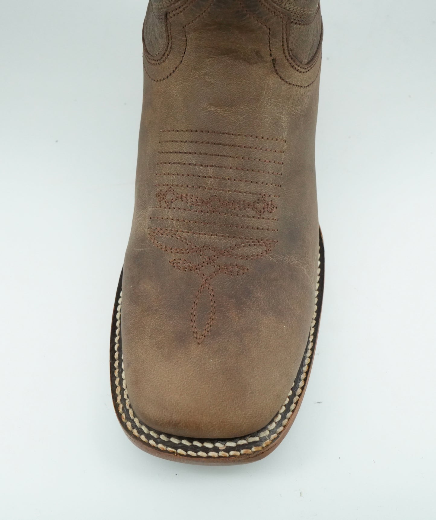 Quincy Women's Old Crazy Tabacco Wide Square Toe Boot