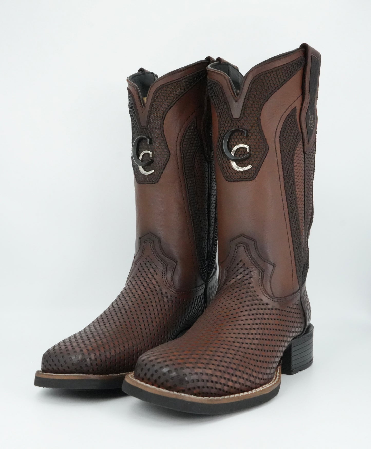 Cuadra Men's Laser Bovine Leather Square Toe Boot - Honey