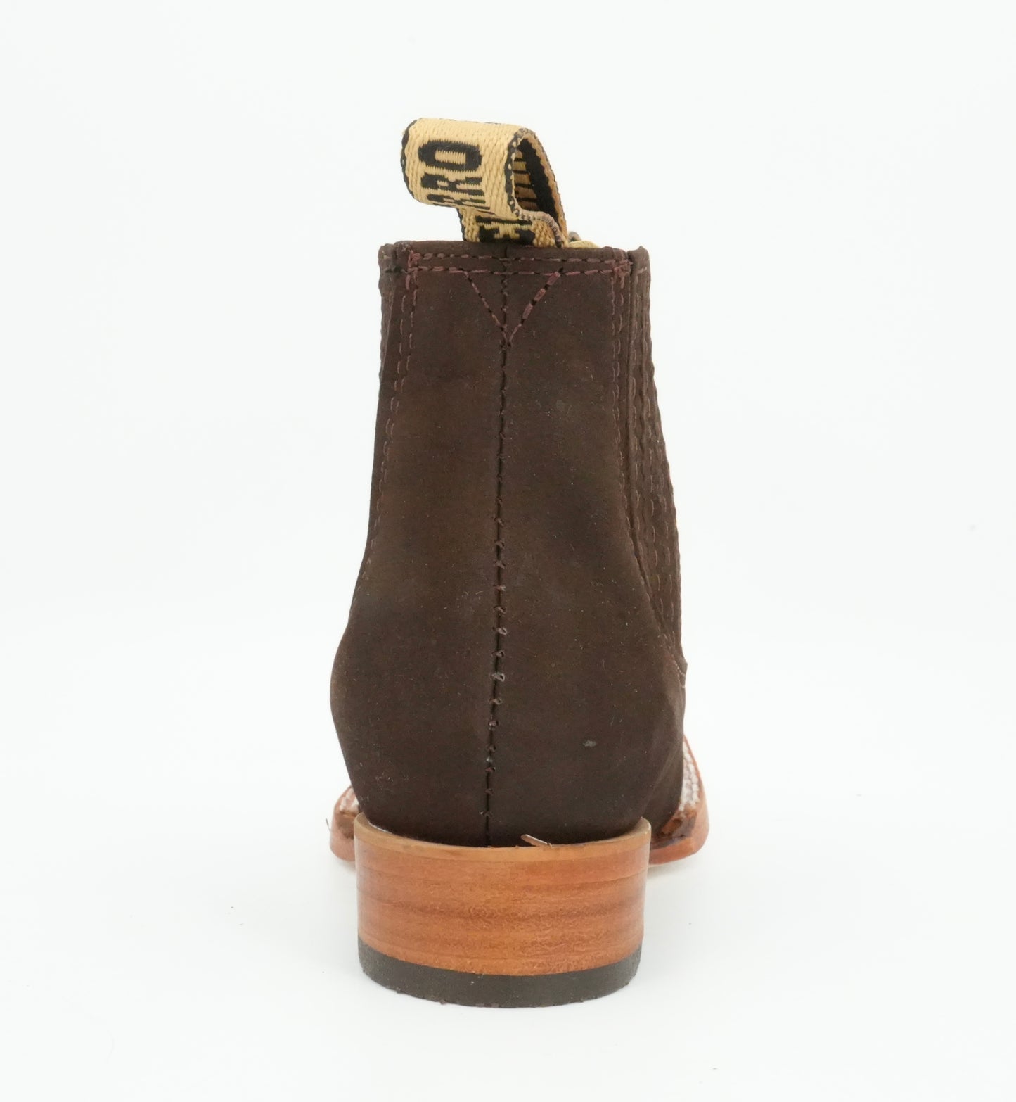 Besserro Kid's Nobuck Dark Tobacco Short Boot