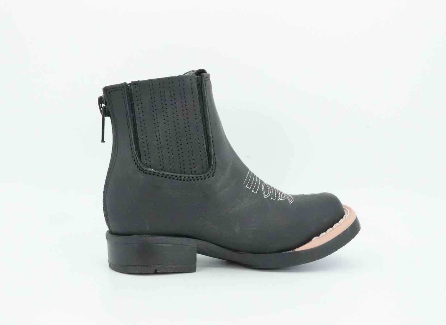 Chaparral Kid's Black Leather Short Boot