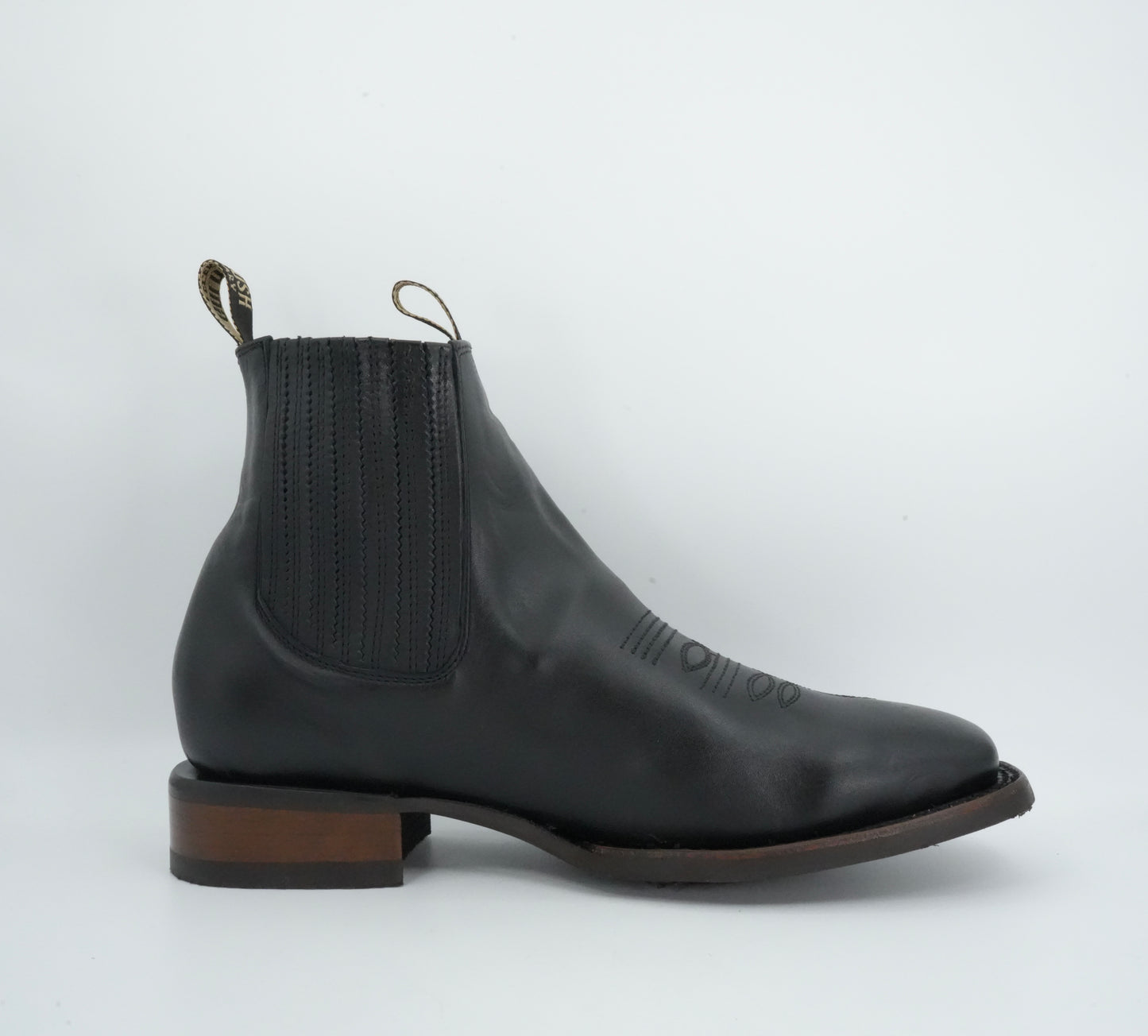 Goldrush Men’s Grasso Black Leather Short Boot