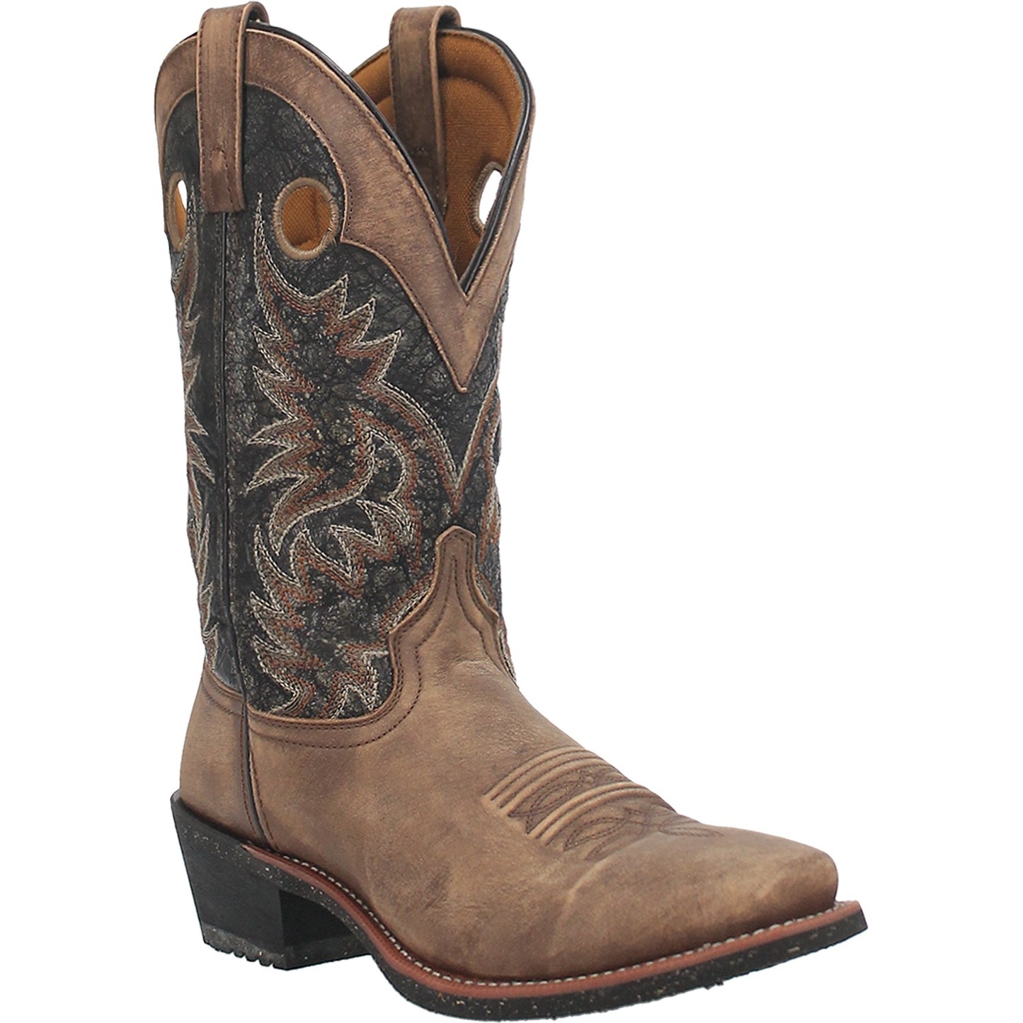 Laredo Men’s Tan Crazy Leather Rubber Sole Boot