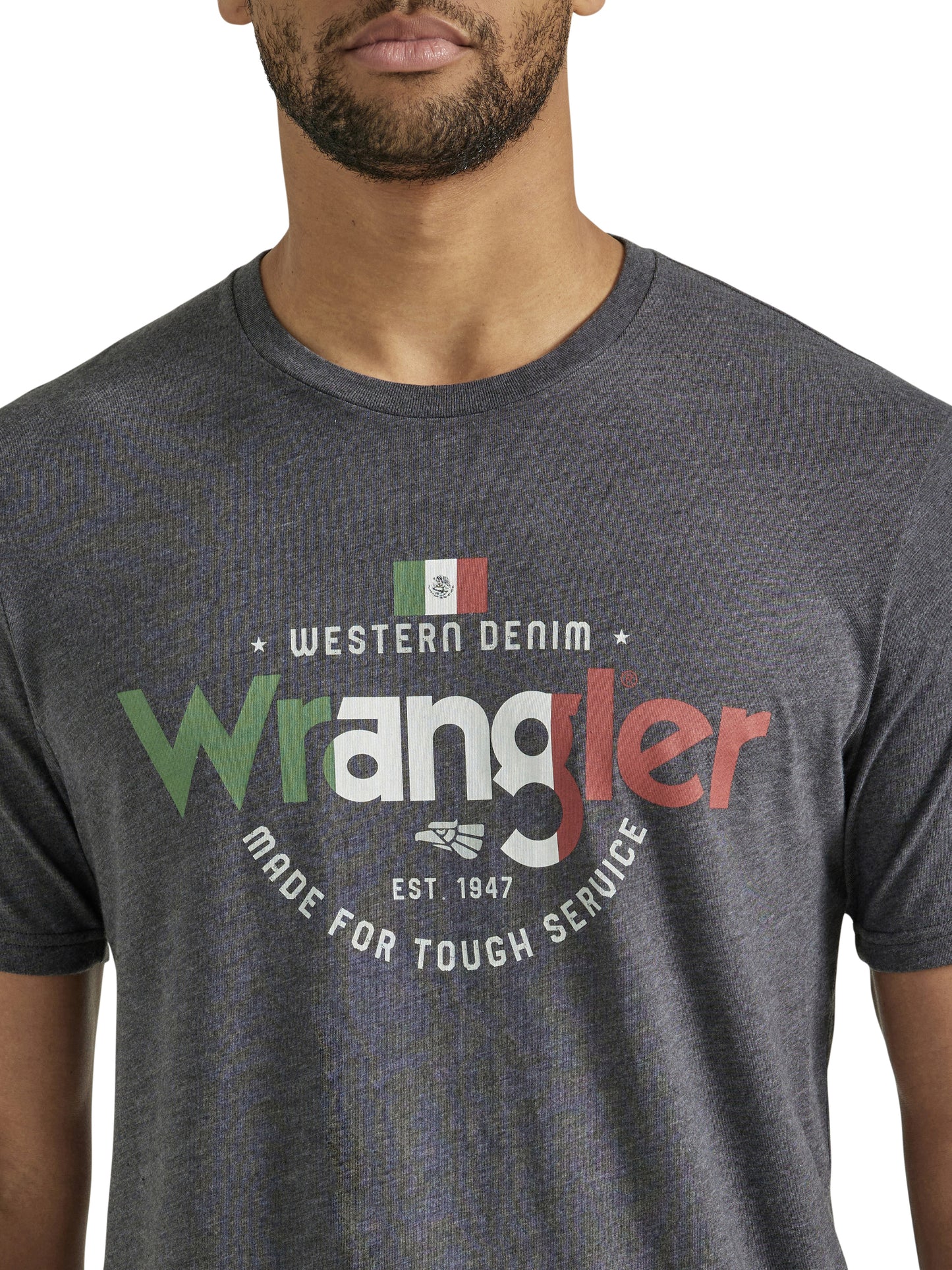 Wrangler Men's Heather Gray Mexico T-Shirt