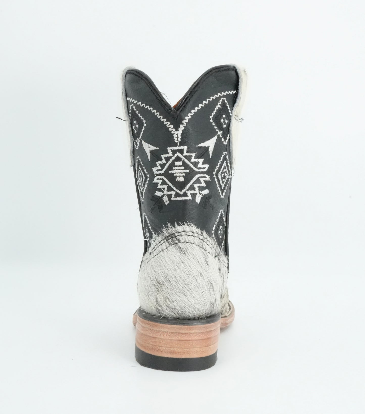 Rock'em Kid's Cow Hair White/Black Boots Size: 9 US / 16 MEX *AS SEEN ON IMAGE*