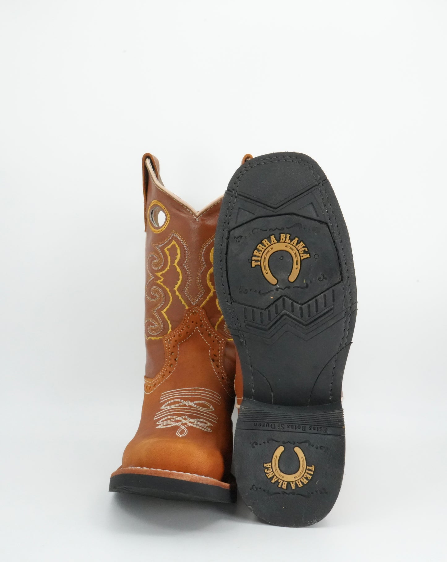 Tierra Blanca Jr’s Crazy Honey Square Toe Boot
