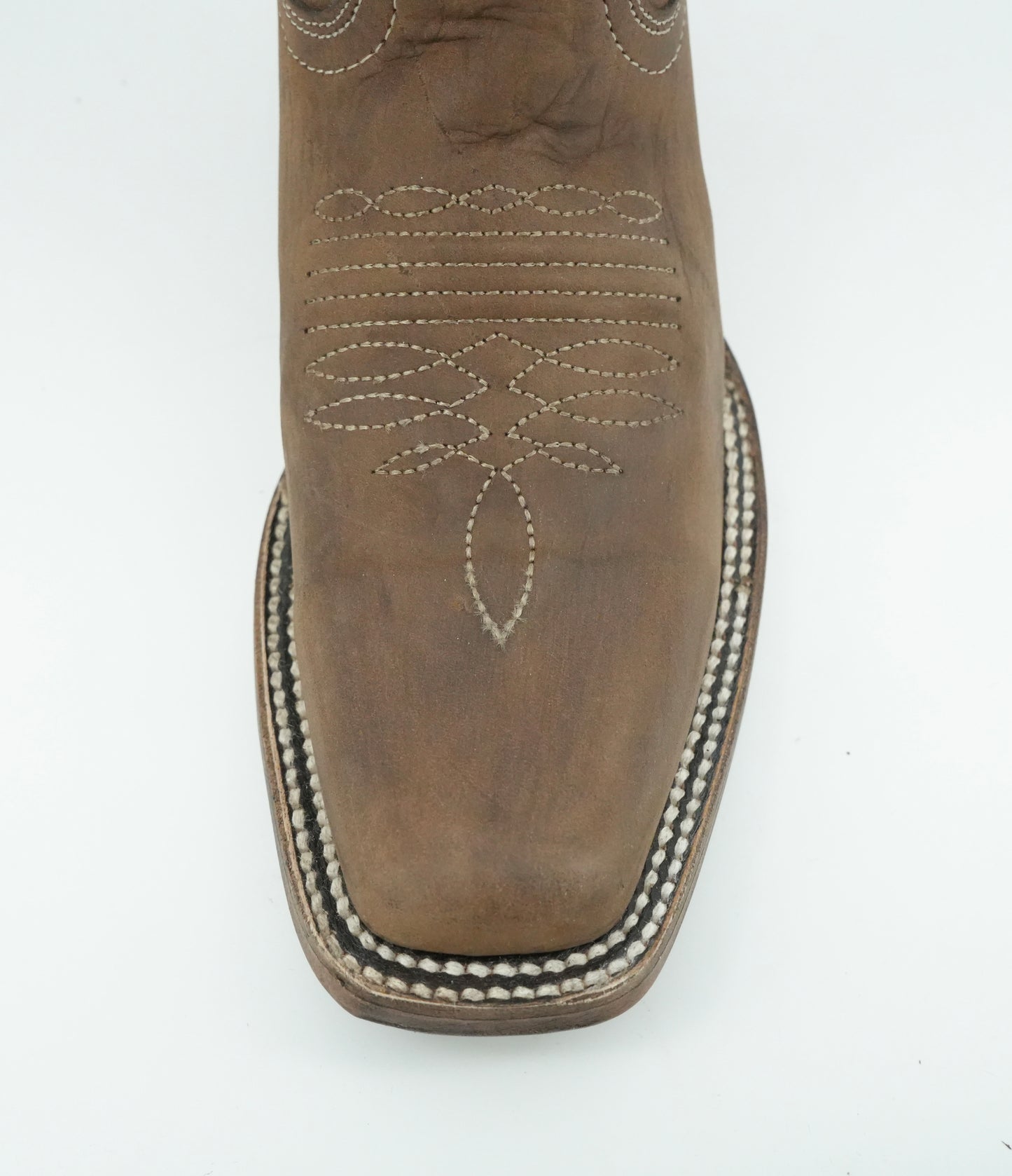 Circle G Women’s Chocolate Rustic Crazy Semi Square Toe Boot