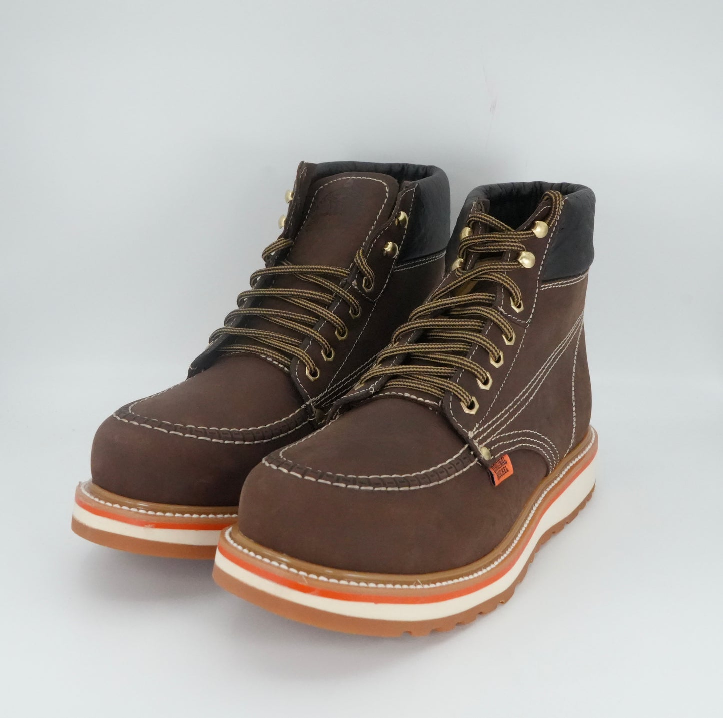 Original Michel Men's Crazy Moc Short Soft Toe Work Boot - Brown