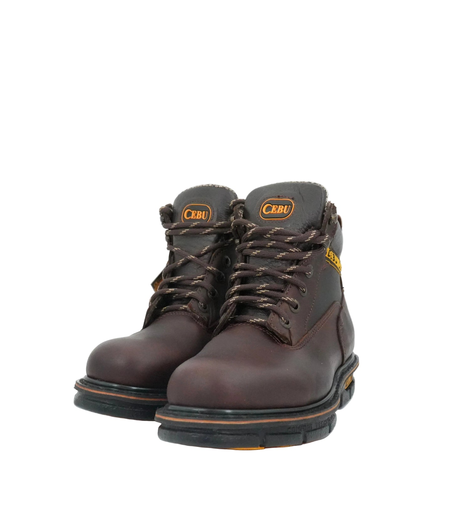 Cebu Men's Borce Max Round Toe Work Boot - Brown