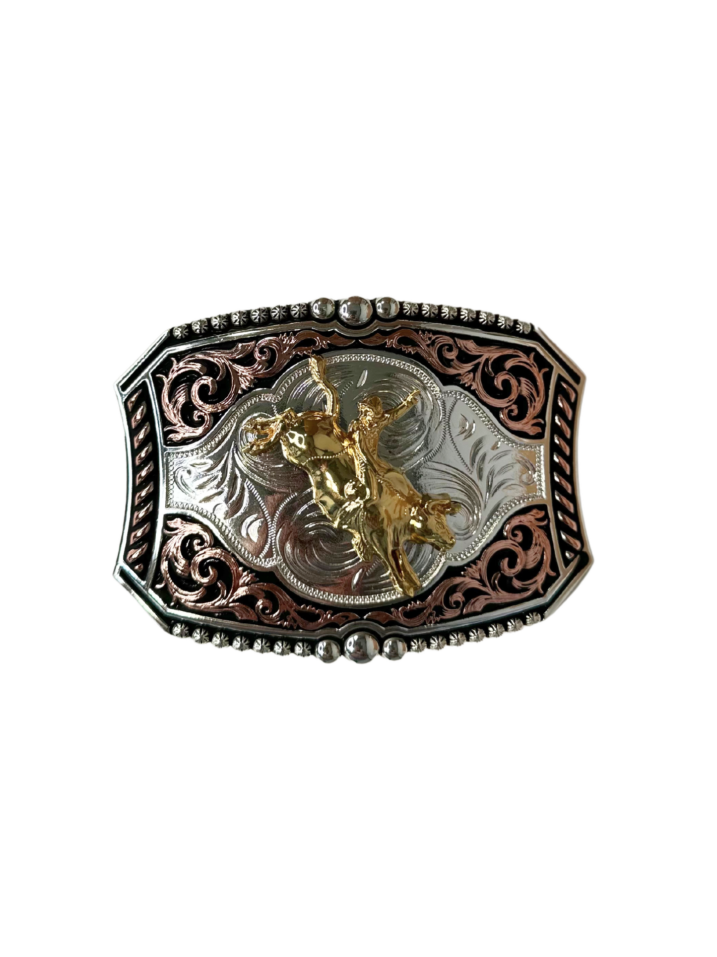 Bull Rider Buckle - Rose Gold