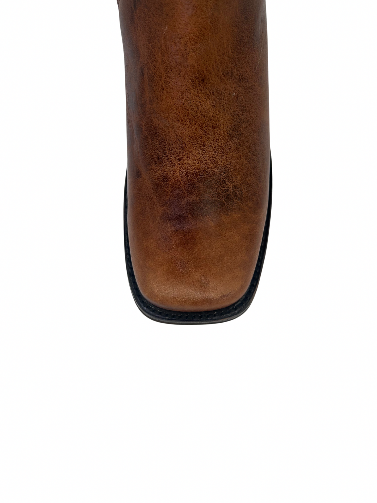 Vestigium Men’s Bison Rustic Honey Square Toe Short Boot