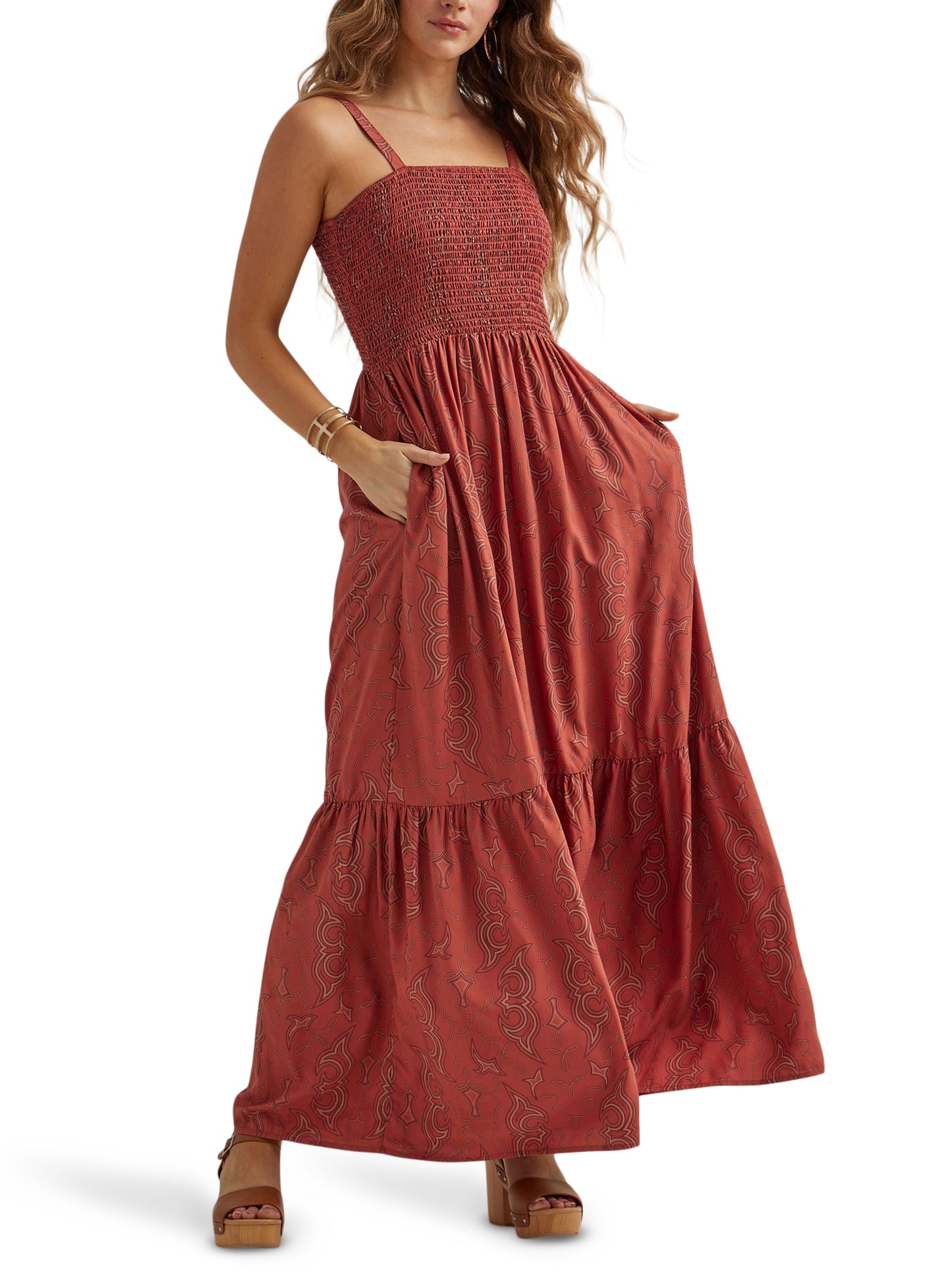 Wrangler Retro Women's Paprika Boot Stitch Design Dress