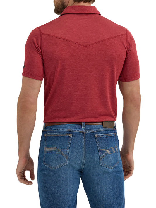 Wrangler Men's Performance Red Polo Shirt