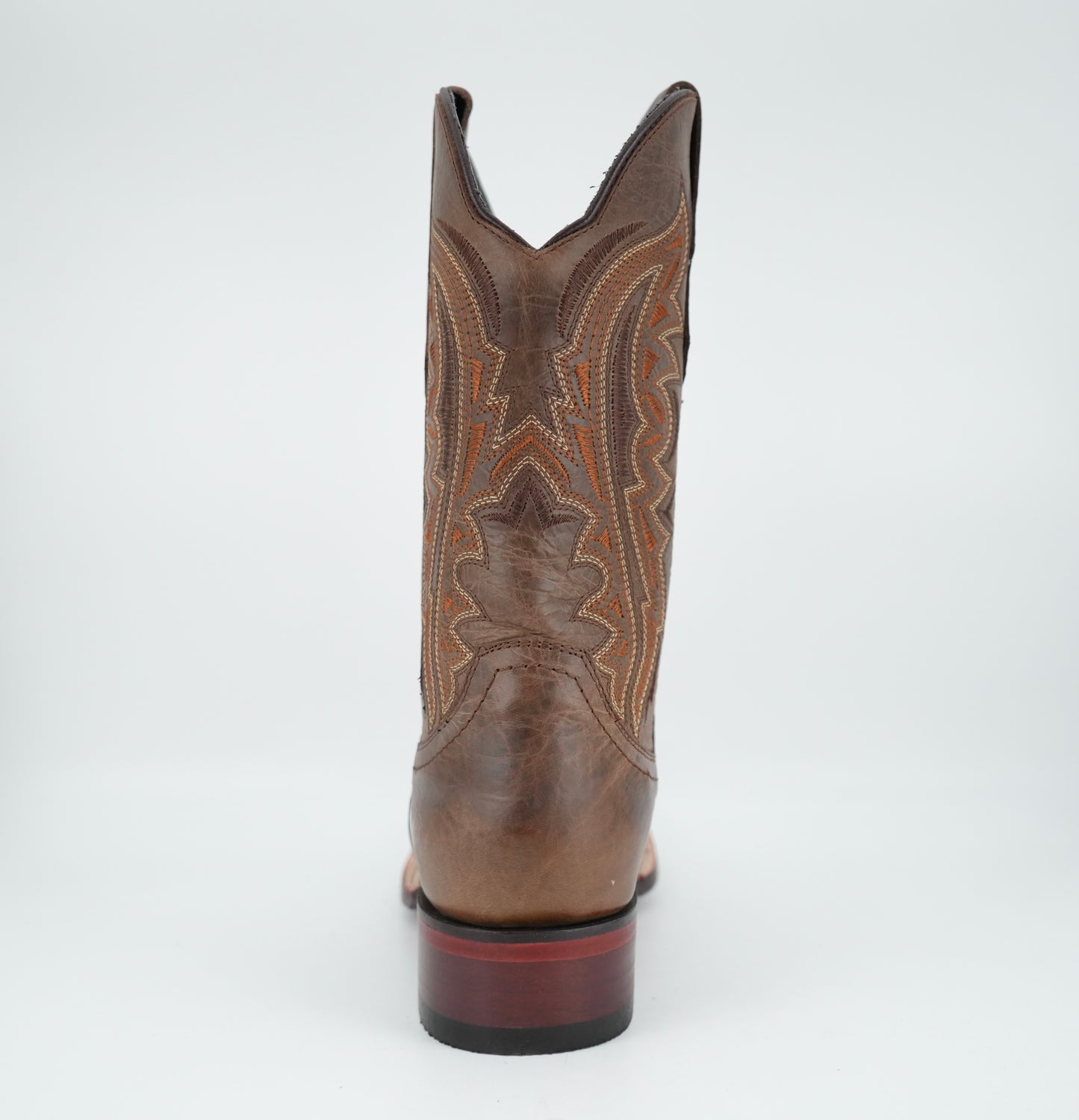 Los Angeles Men’s Walnut Leather Wide Square Toe Boot