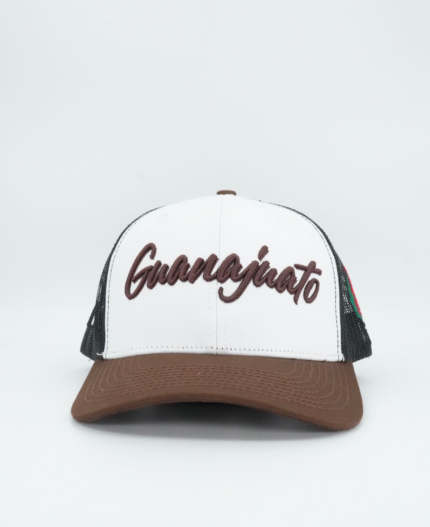 45 Cursive Trucker Cap- White/Chocolate
