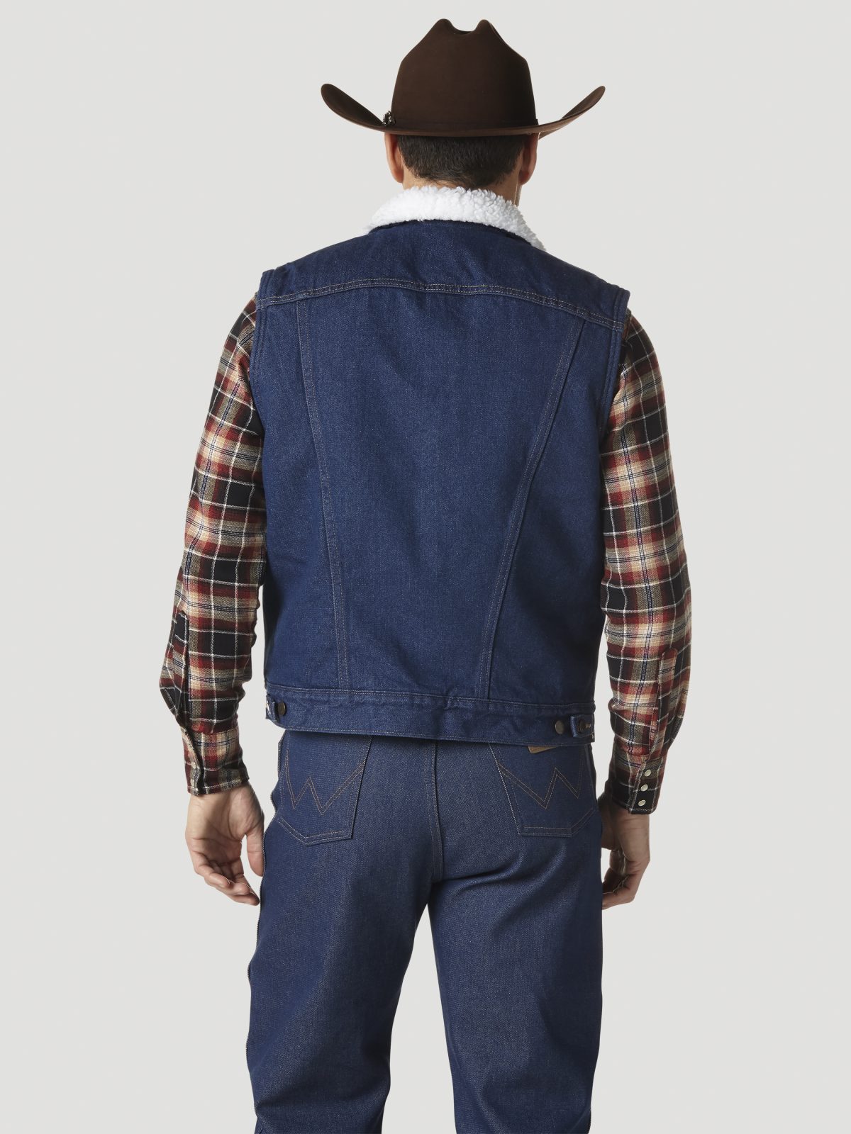 Chaleco vaquero con forro de sherpa de Wrangler
