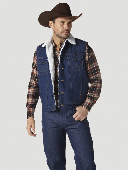 Chaleco vaquero con forro de sherpa de Wrangler