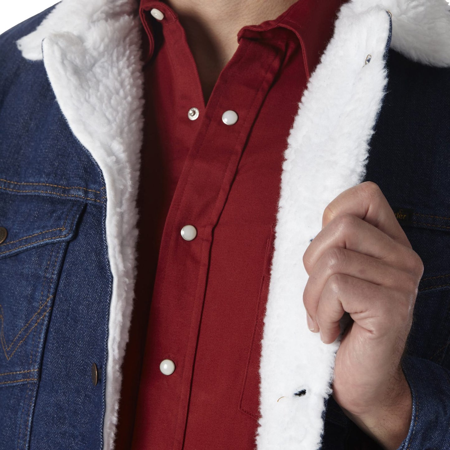 Wrangler Western Sherpa Lined Denim Jacket
