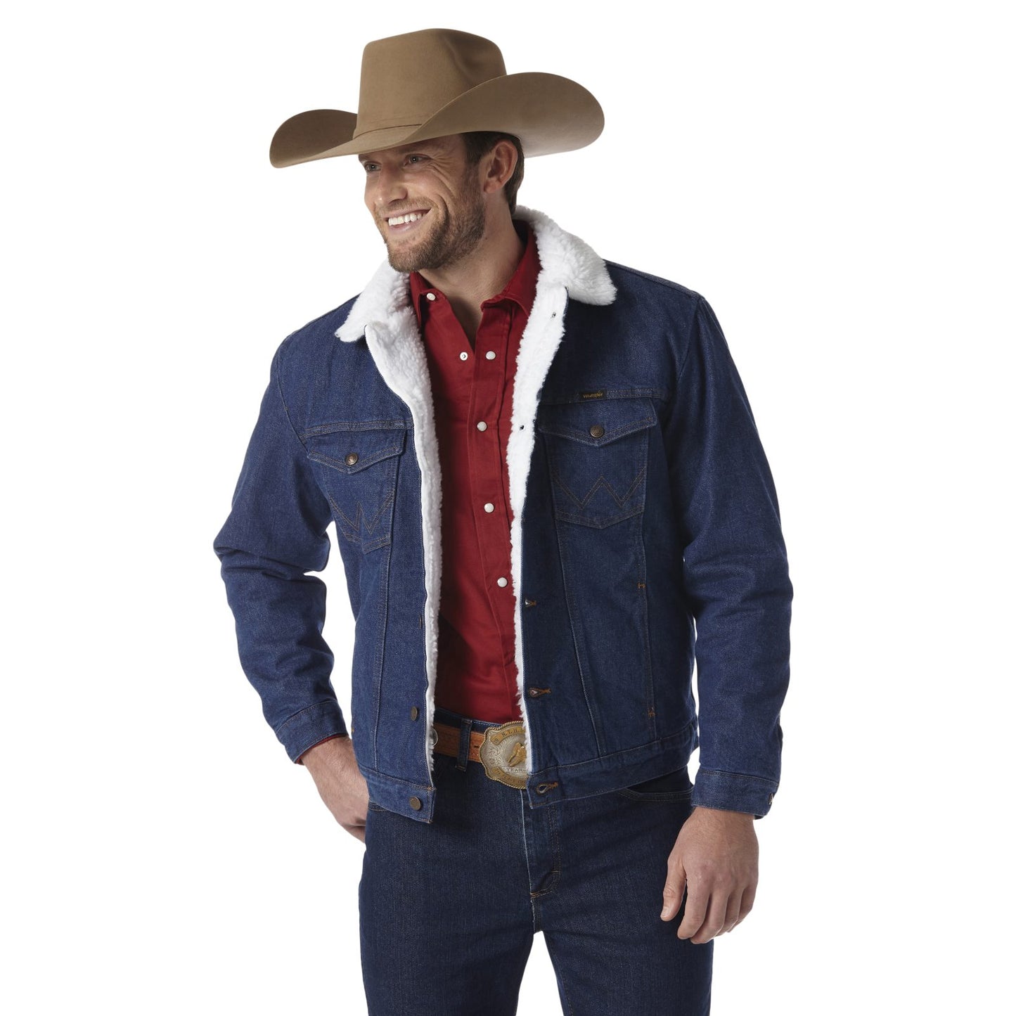 Wrangler Western Sherpa Lined Denim Jacket