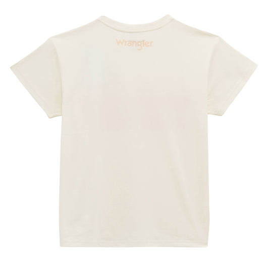 Wrangler Women's Yeehaw Retro Reg Graphic Tee - Off-White