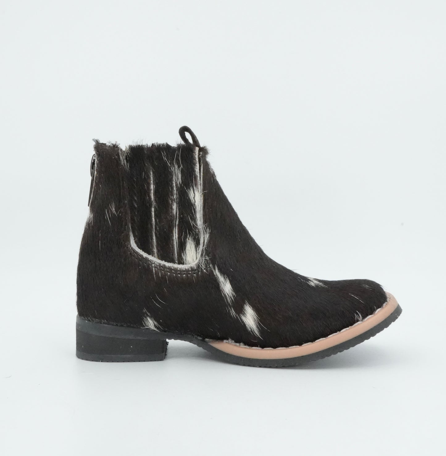 Padua Toddler Cow Hair Black/White Short Boot Size: 7C *AS SEEN ON IMAGE*