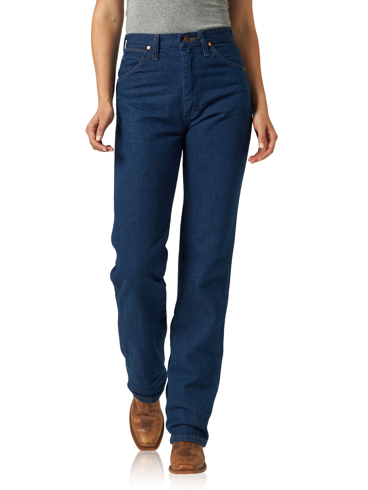 Wrangler Women's Cowboy Cut Prewashed Indigo Slim Fit Jean