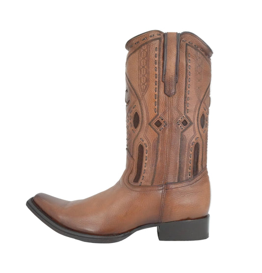 Cuadra Men's Deer Versache Toe Boot - Brown