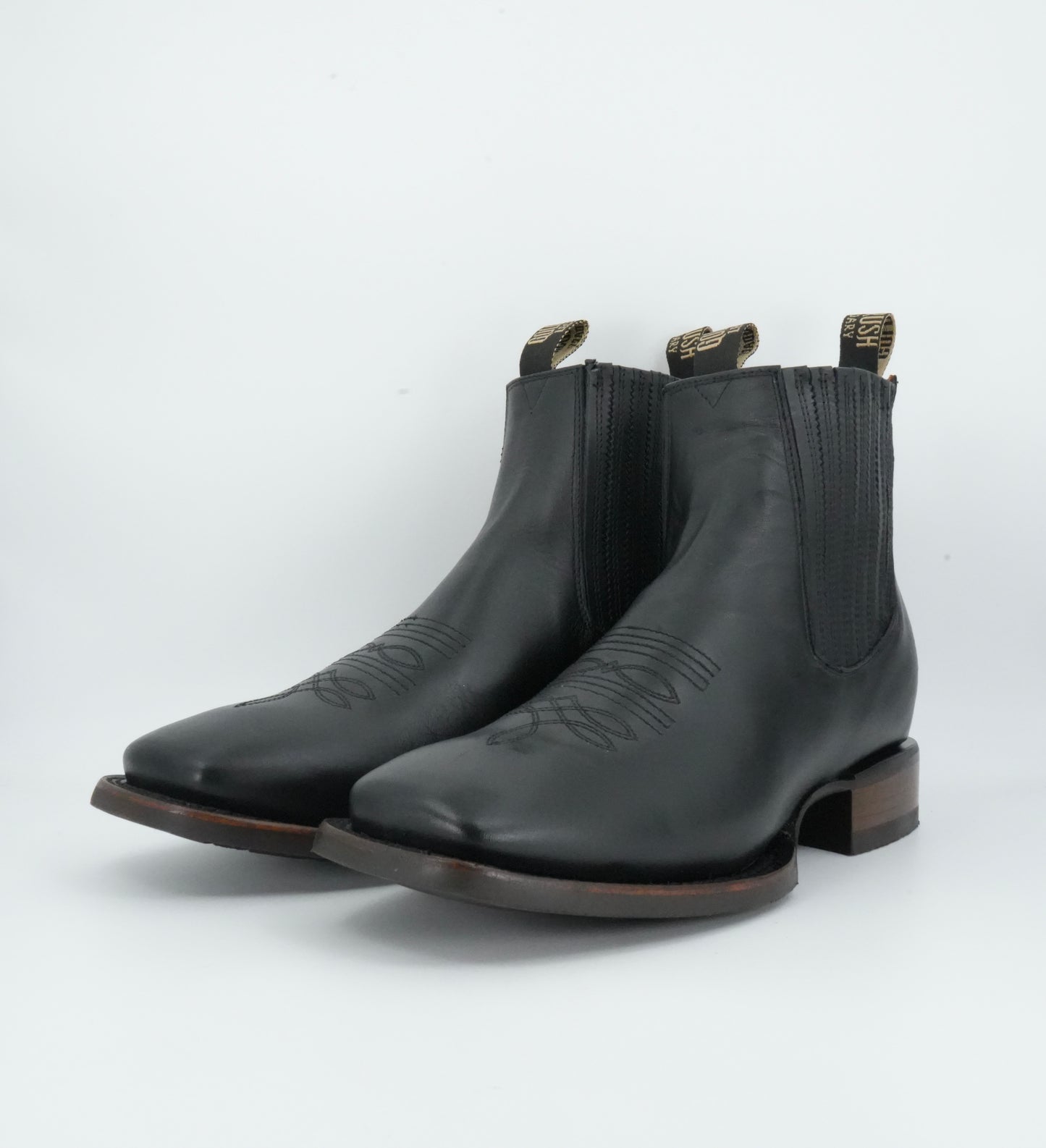 Goldrush Men’s Grasso Black Leather Short Boot