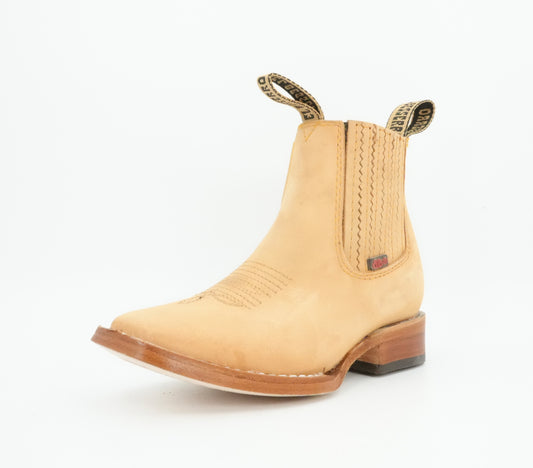 Besserro Kid's Nobuck Honey Short Boot