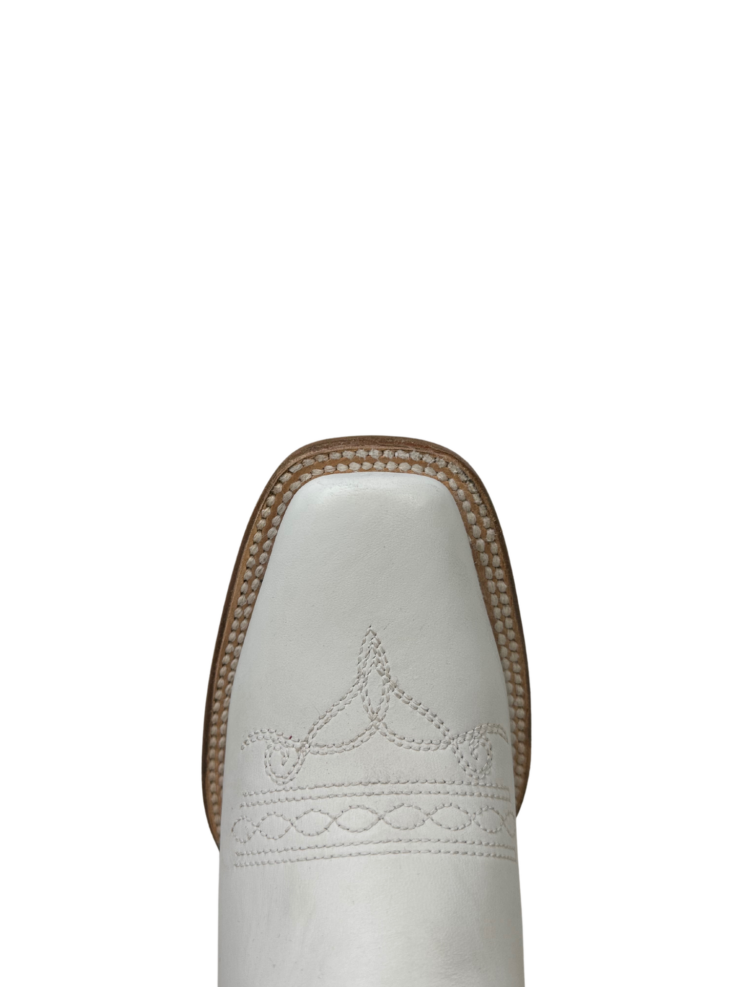 Corral Women's White Leather Embroided Square Toe Boot