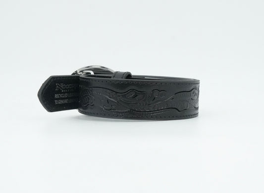 Nocona Kids Bull Rider Black Embroidered Belt