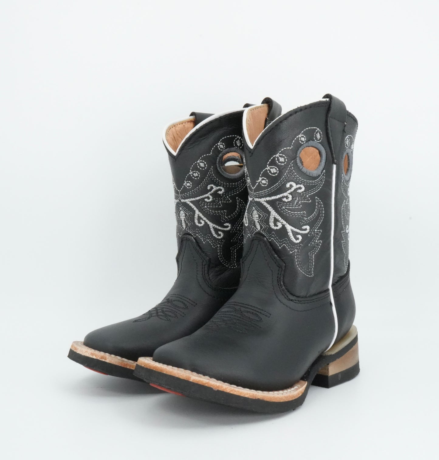Black Stone Kid's Black Stitched Boot