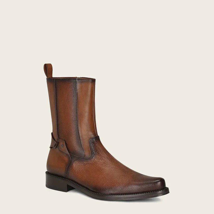 Cuadra Men's Honey Brown Genuine Deer Leather Short Boot