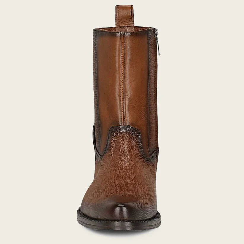 Cuadra Men's Honey Brown Genuine Deer Leather Short Boot