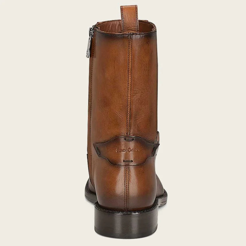 Cuadra Men's Honey Brown Genuine Deer Leather Short Boot