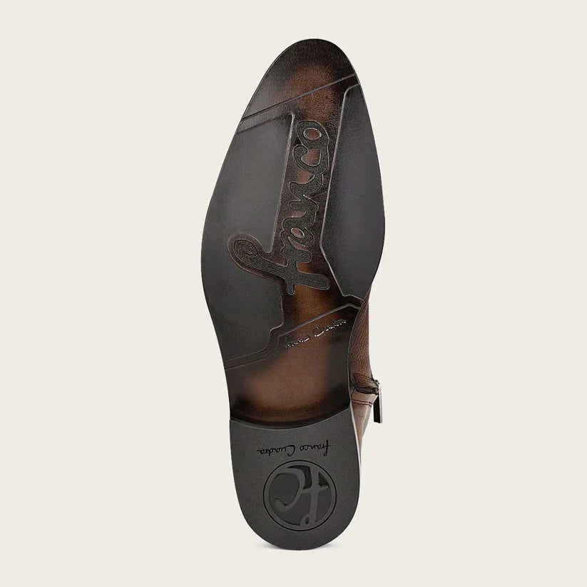 Cuadra Men's Honey Brown Genuine Deer Leather Short Boot