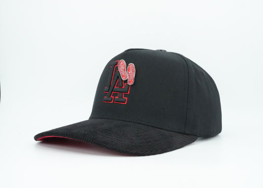 Contti LA Red Bottom Black & Red Cap