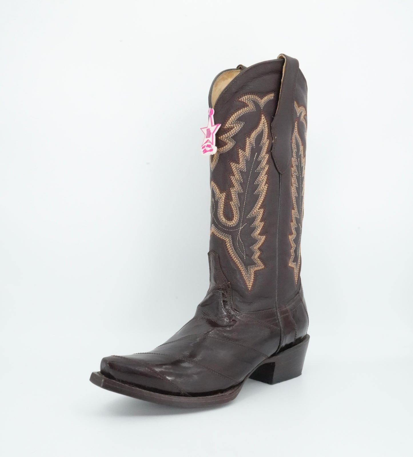 Los Altos Women's Eel Brown Snip Toe Boot