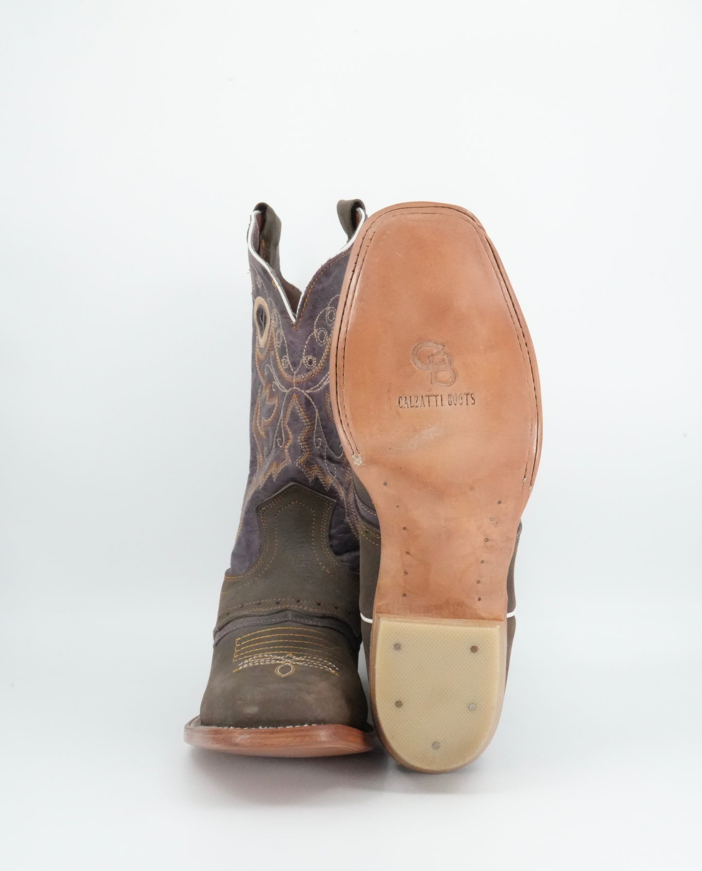 Calzatti Women's Brown Narrow Square Toe Boot