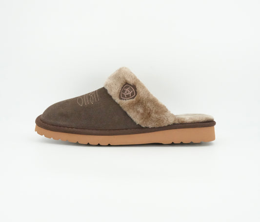 Women's Ariat Jackie Square Toe Slipper - Chocolate