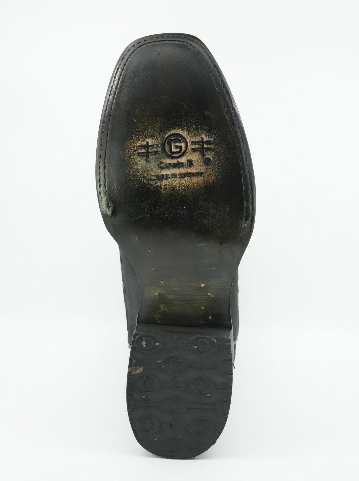 Circle G Women’s Black Crazy Embroidered Semi Square Toe Boot