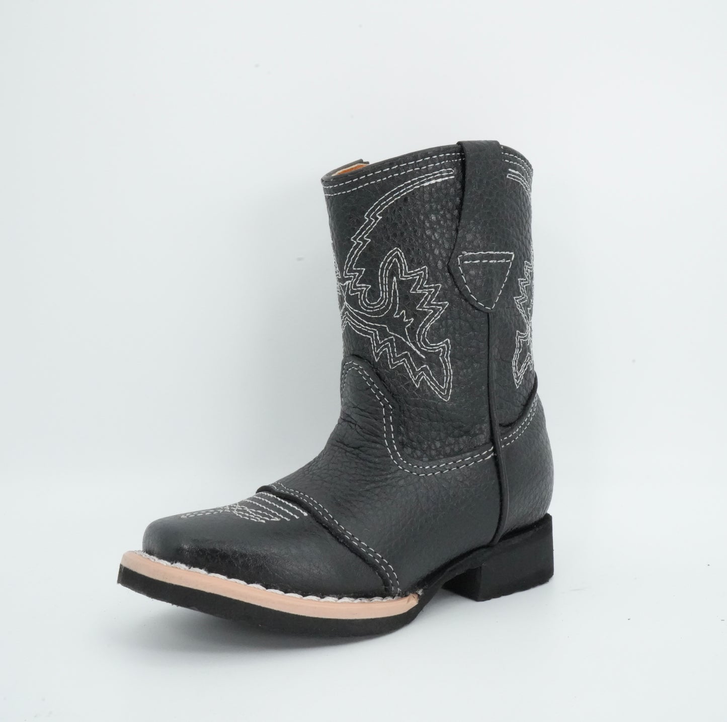 La Carreta Kid's Leather Black Boot