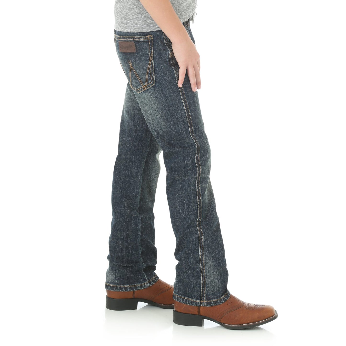 Vaqueros rectos ajustados Wrangler Retro Bozeman para niño pequeño
