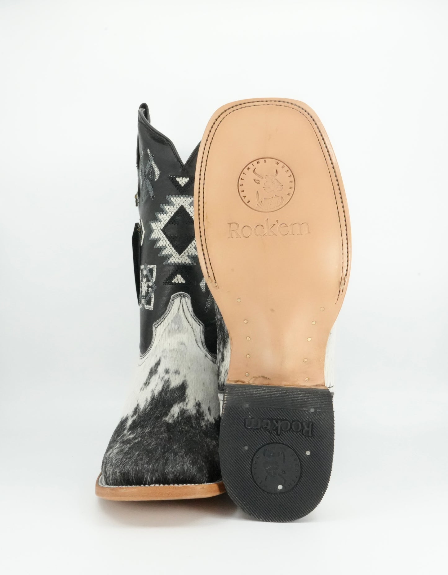 Rock'em Men's Cow Hair Boots Size 10.5 *AS SEEN ON IMAGE*