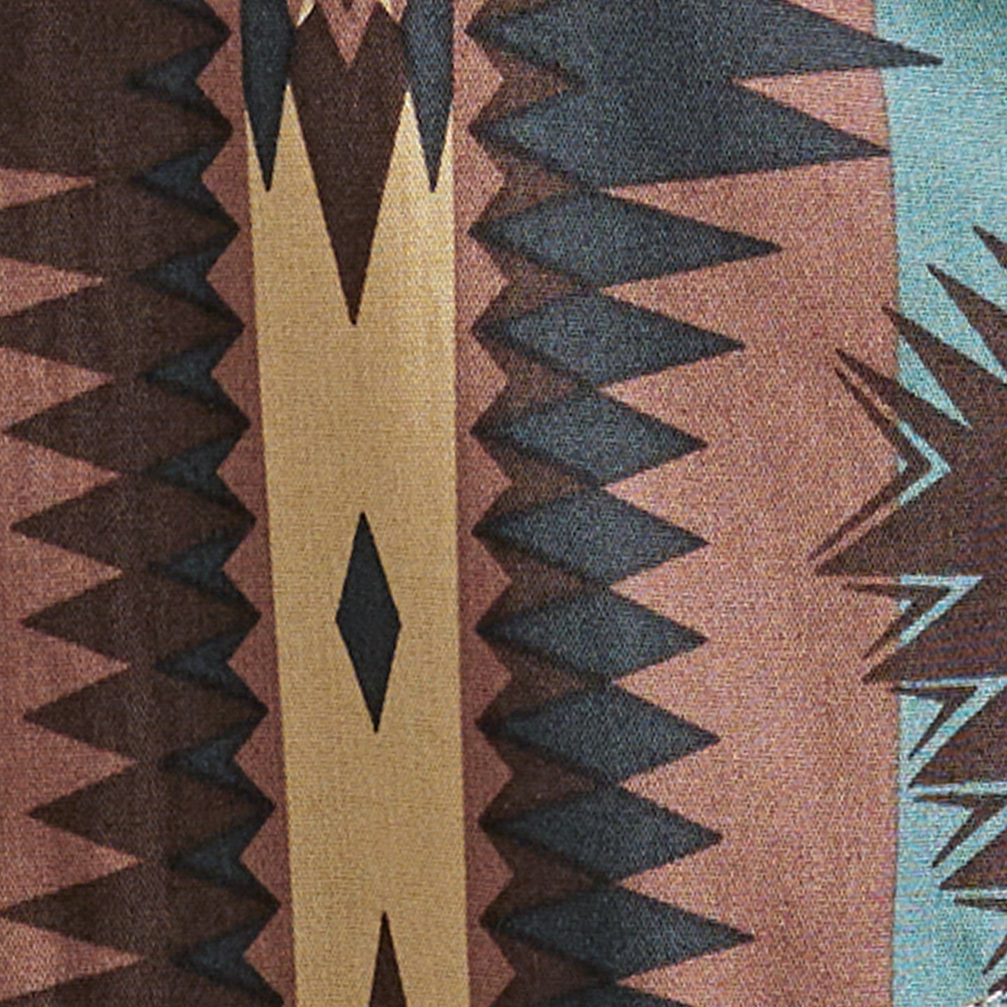 Wrangler x Checotah Western Snap Printed Shirt Brown/Blue/Tan